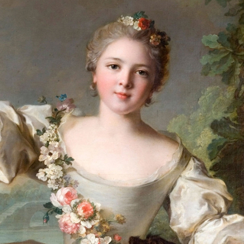 Portrait of Mathilde de Canisy, marquise d'Antin, by Jean-Marc Nattier (1738)